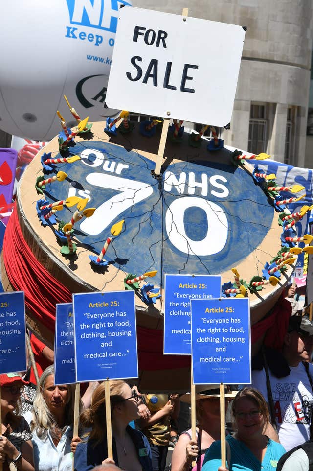 NHS march