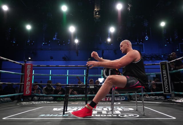 Fury vs Chisora – Media Workouts – BT Studios