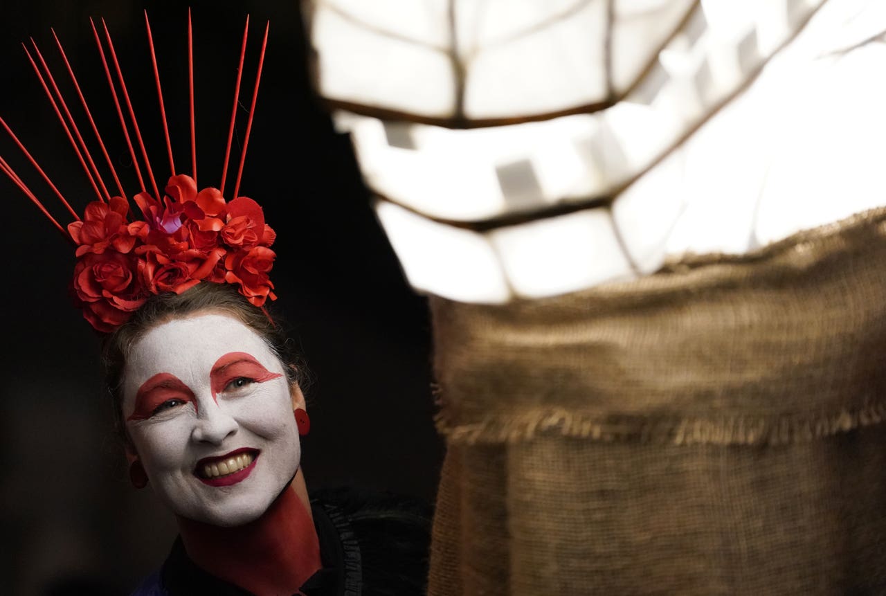 In Pictures Lanterns light way on winter solstice Shropshire Star