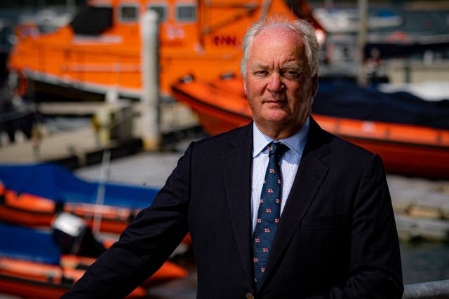 RNLI chief executive Mark Dowie stands at the RNLI College in Poole, Dorset
