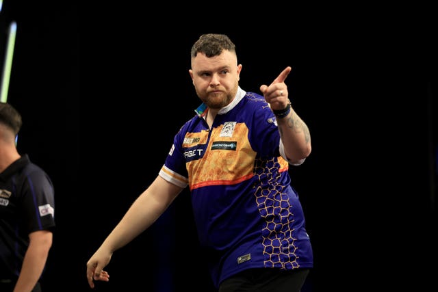Josh Rock celebrates