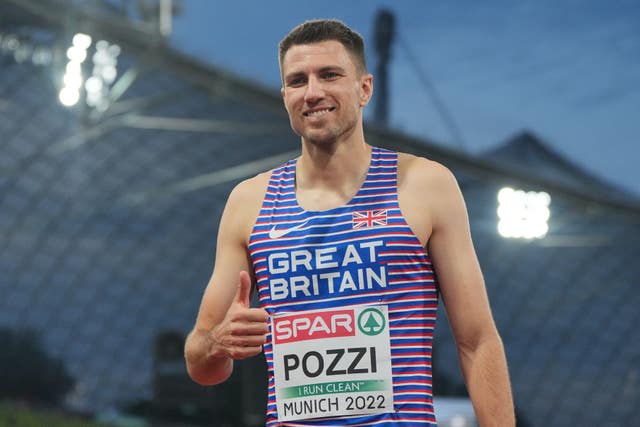 Great Britain’s Andrew Pozzi finished six in the men's 100m hurdles final