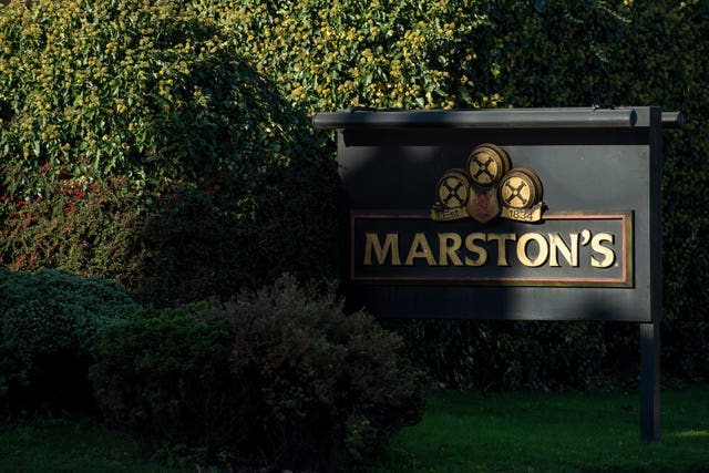 Marston's sign