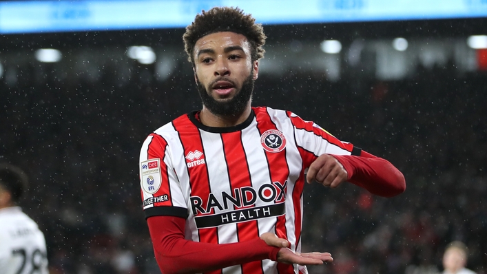 Jayden Bogle netted in each half for Sheffield United (Isaac Parkin/PA)