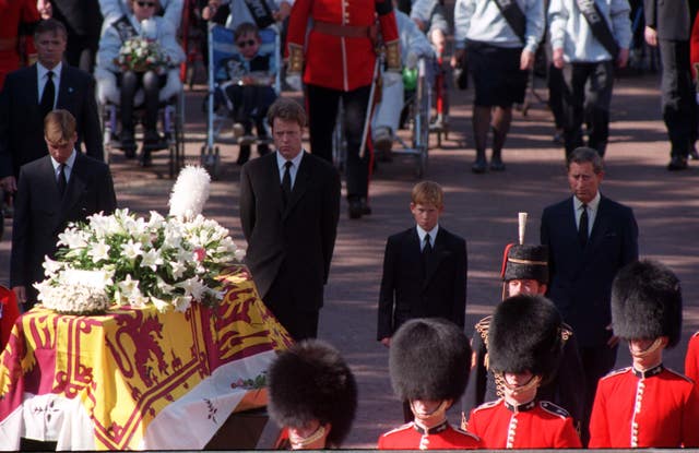 Diana's funeral procession
