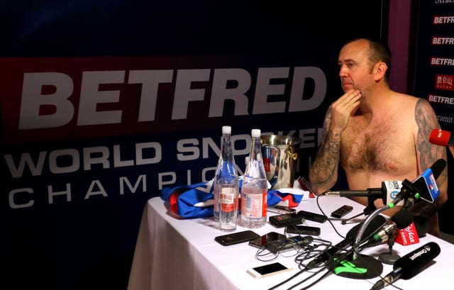 Mark Williams removed his clothes