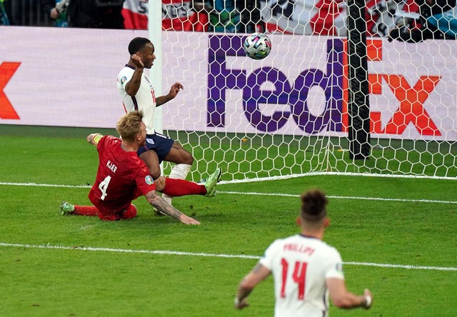 Simon Kjaer''s own goal got England back level 
