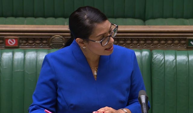 Home Secretary Priti Pate