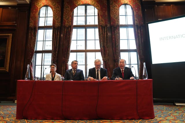 Professor Neena Modi, barrister Mark McDonald, Sir David Davis MP and retired medic Dr Shoo Lee