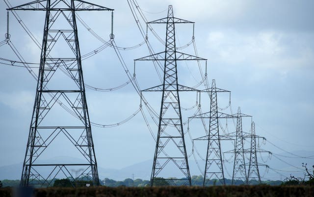 Electricity pylons 