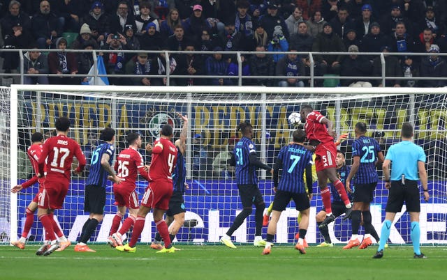 Ibrahima Konate scores a goal that was eventually ruled out