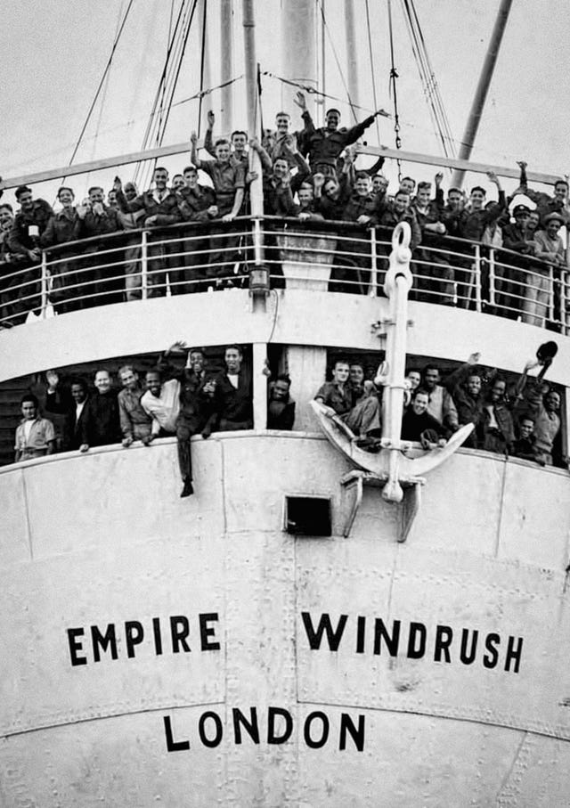 People aboard the Windrush