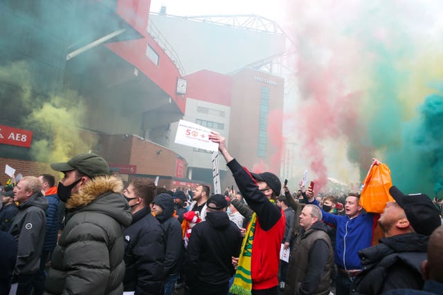 Manchester United fan protest – Old Trafford