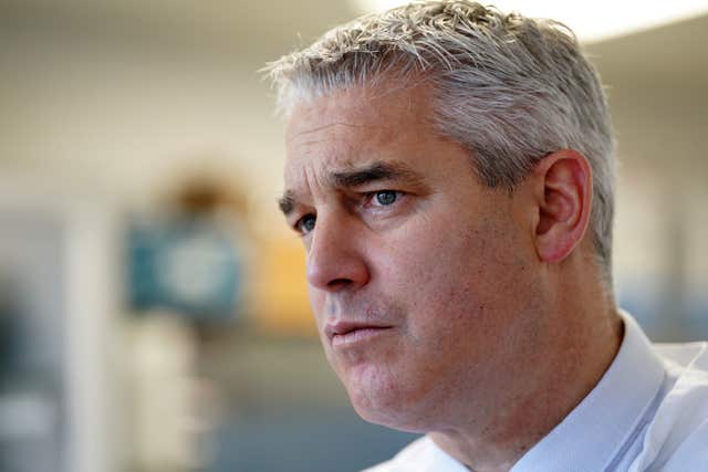 Health Secretary Steve Barclay said he wants to 