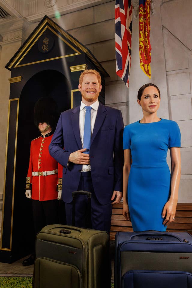 Duke and Duchess of Sussex waxworks