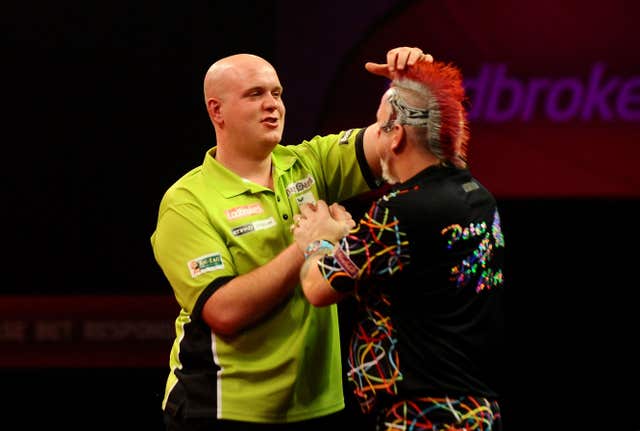 Michael Van Gerwen and Peter Wright