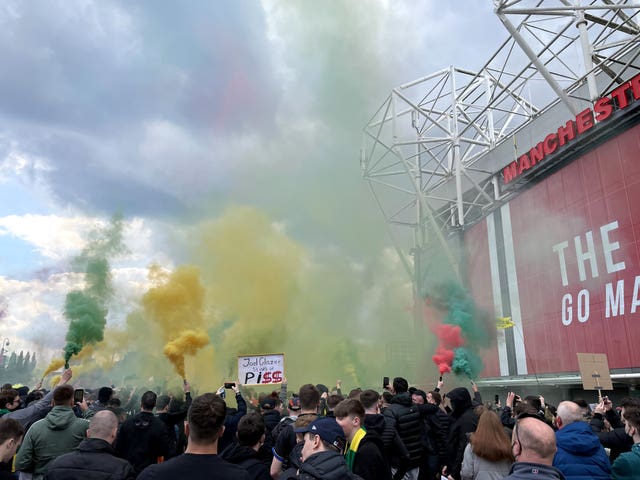 Manchester United fan protest – Old Trafford