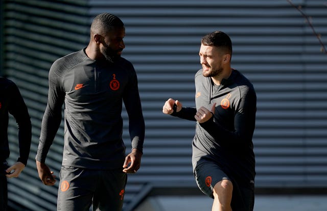 Antonio Rudiger, left, is ready to return