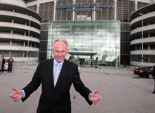 Sven-Goran Eriksson is unveiled as the Manchester City manager in 2007