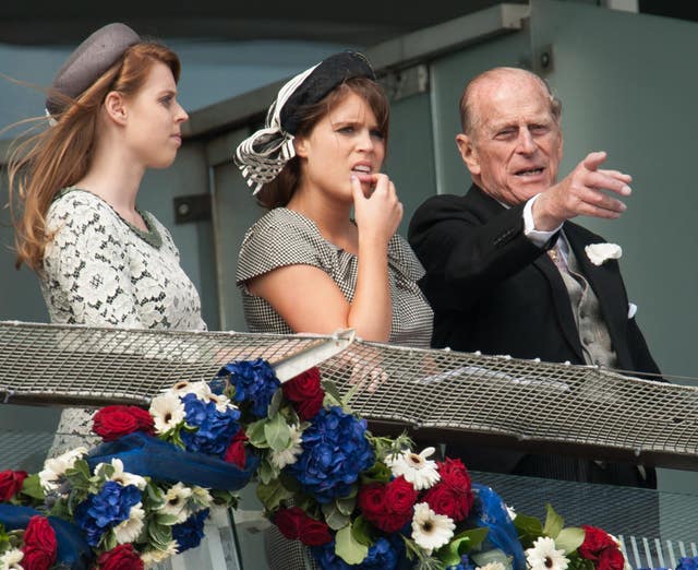 Philip with Beatrice and Eugenie