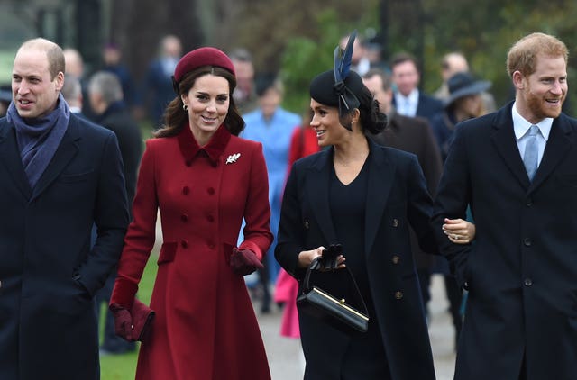 Royals attend a Christmas Day Church service