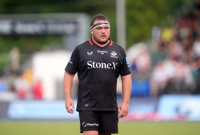 Saracens’ Jamie George during a match