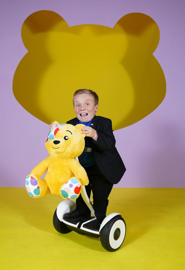 Lenny Rush at the BBC Children In Need appeal show