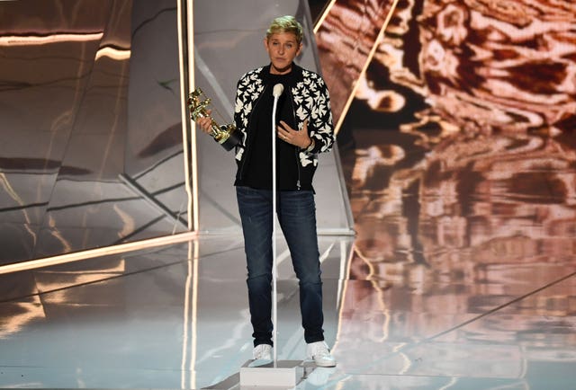 Ellen DeGeneres on stage 