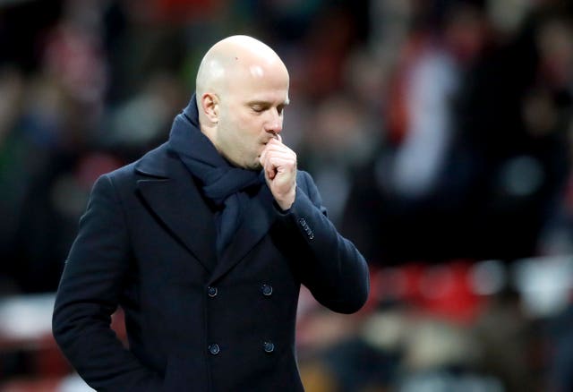 AZ Alkmaar manager Arne Slot  rued his side''s missed chances before United''s opener