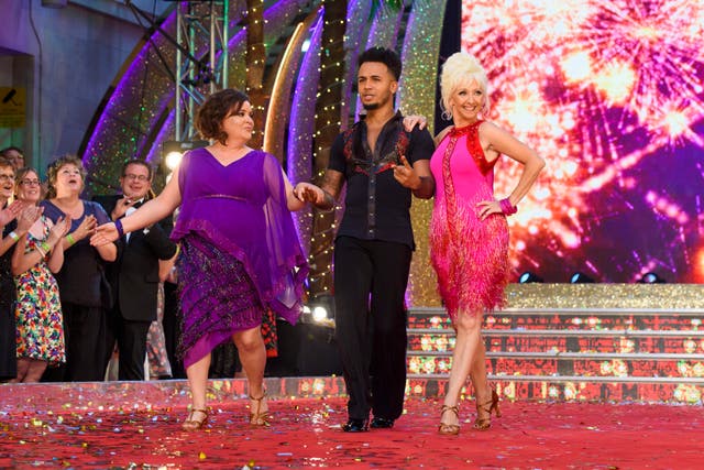 Susan Calman (left), Aston Merrygold and Debbie McGee at the launch of Strictly Come Dancing 2017