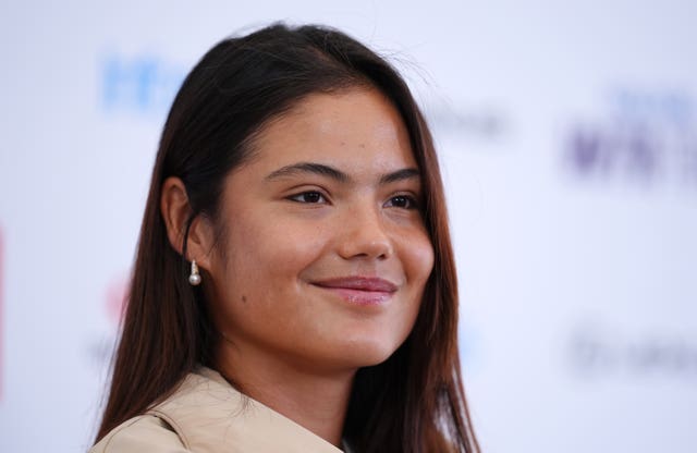 Emma Raducanu during a press conference