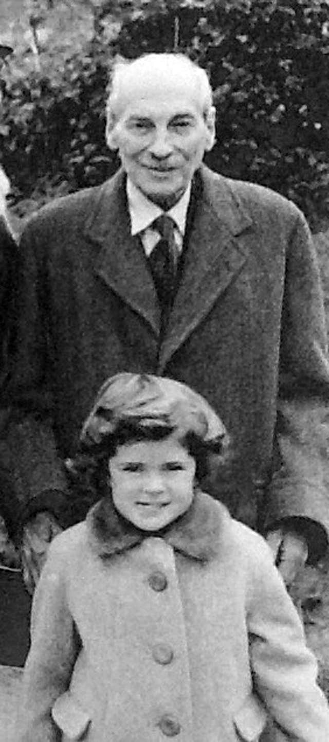 Clement Attlee with his granddaughter Jo Roundell Greene