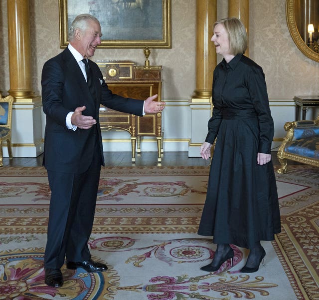 King Charles receives Liz Truss