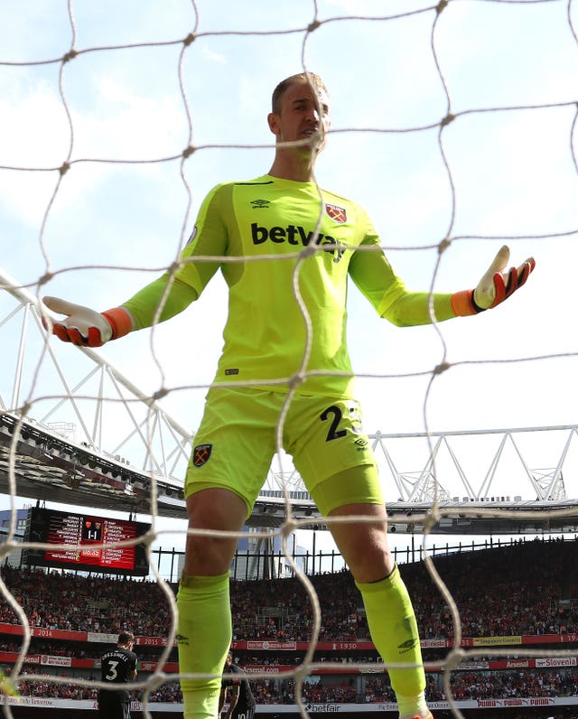 Hart spent last season on loan at West Ham.