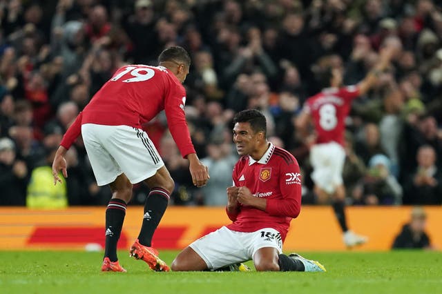 Casemiro and Raphael Varane played together at Real Madrid before linking back up at United