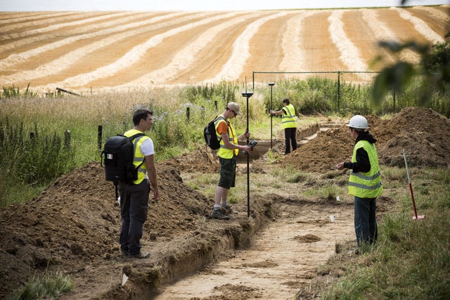 An archaeological excavation on the battlefield of Waterloo