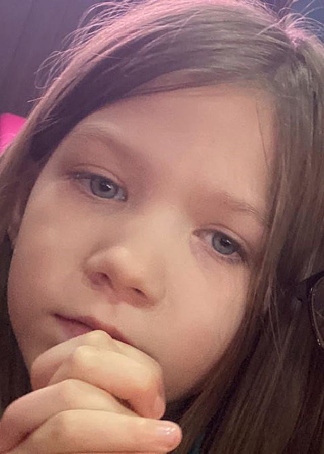 Darcie Casselden, nine, who died after being hit by a car which failed to stop, alongside her 16-year-old brother Roman in Ashlyns in Pitsea, Essex