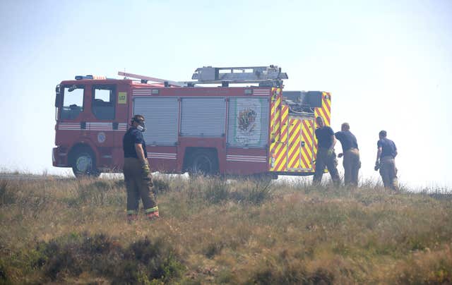 Winter Hill moorland fire