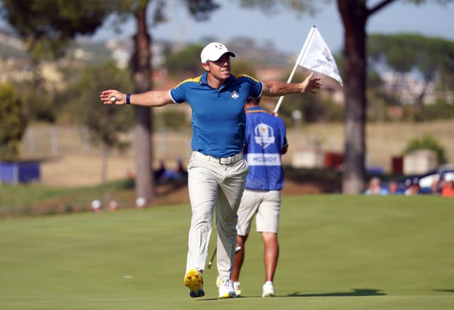 Rory McIlroy won four out of five points in Rome 