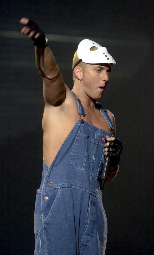 Eminem at the 2001 Brits