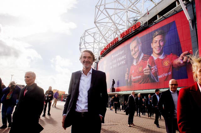 Sir Jim Ratcliffe and his INEOS delegation visited Old Trafford on Friday