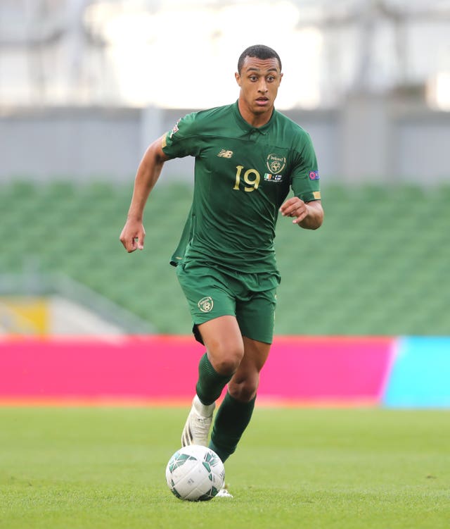 Adam Idah made his senior Republic of Ireland debut against Bulgaria in September 