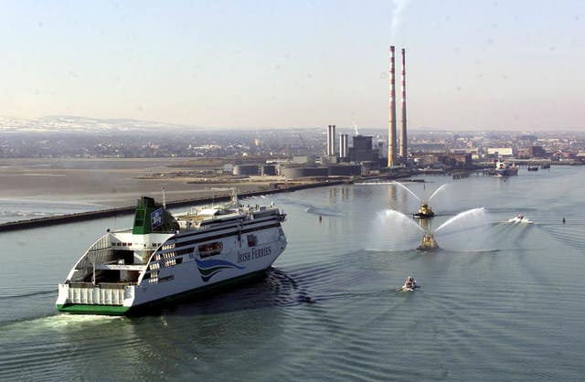 A ferry approaching Dublin (Chris Bacon/PA)