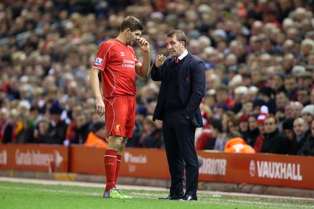 Steven Gerrard was Brendan Rodgers' captain at Liverpool 