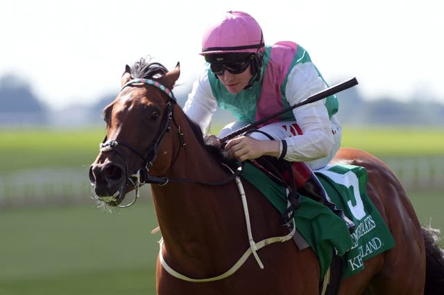 Babouche winning at the Curragh