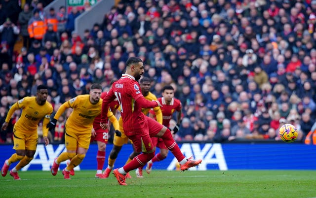 Mohamed Salah doubled Liverpool's lead