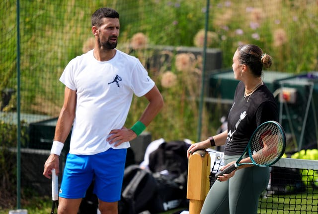 Novak Djokovic and Aryna Sabalenka