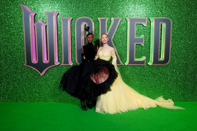 Cynthia Erivo (left) and Ariana Grande