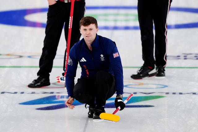 Bruce Mouat in action for Great Britain 