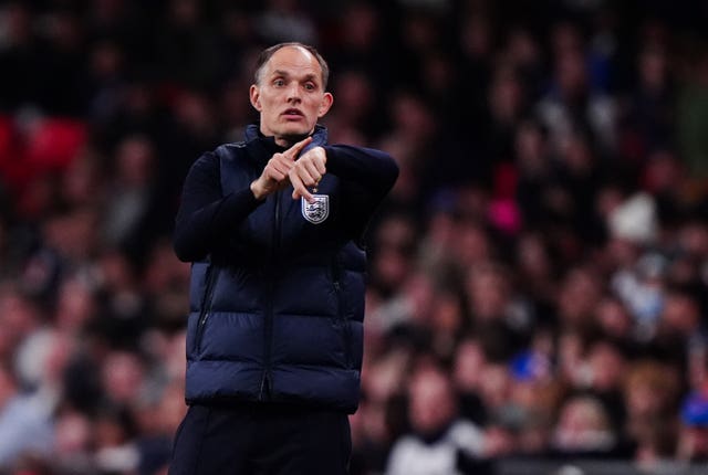 Thomas Tuchel on the touchline